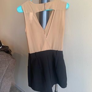 Sheer on top short romper